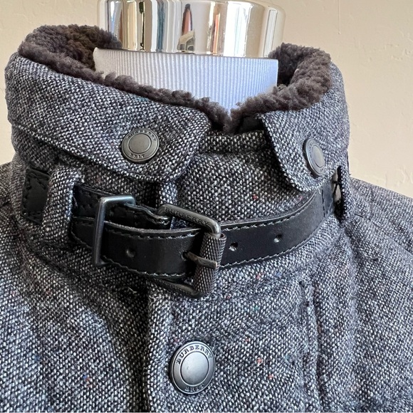 NWOT! Burberry Wool Duck Down Filled Utility Jacket Sz S W/T Auth Cert $2,150 - Picture 9 of 17